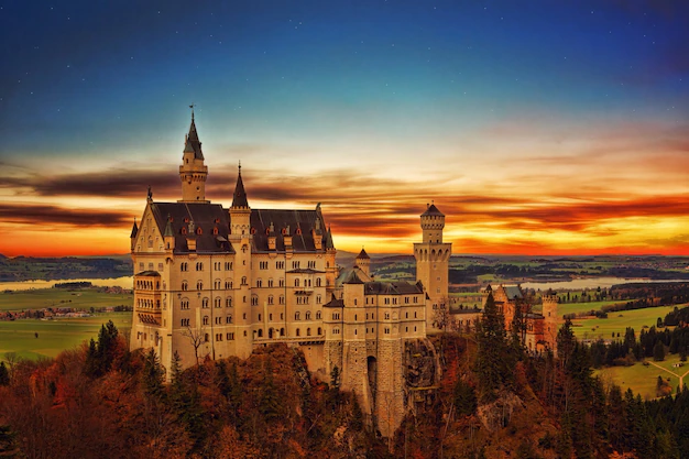 Zamek Neuschwanstein w Niemczech — kierunek podróży busem Pik-Trans z Pomorza